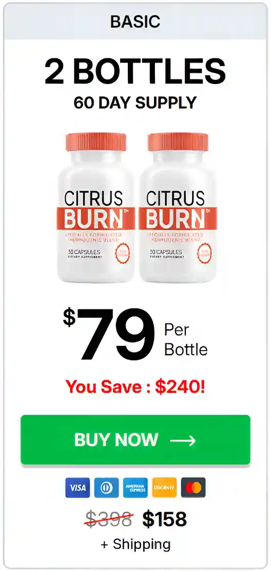 CitrusBurn  - 2   bottles pricing
